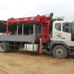 Xe Tải Daewoo 5 Chân 12 Tấn Gắn Cẩu 10 Tấn 5 Khúc