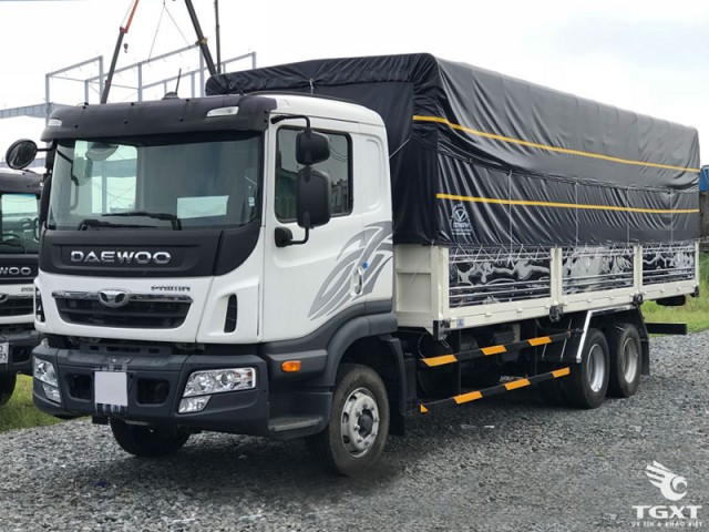 Xe Tải Daewoo Prima KC6C1 3 Trục Rút Thùng Bạt 14 Tấn - Ảnh 2