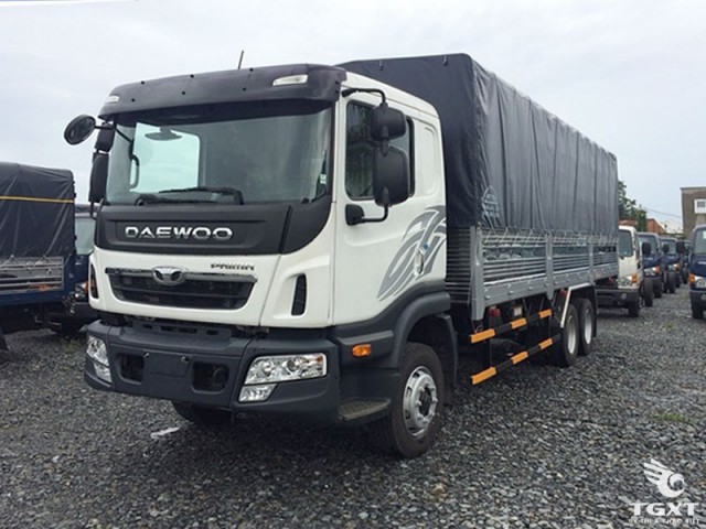 Xe Tải Daewoo Prima KC6C1 3 Trục Rút Thùng Bạt 14 Tấn - Ảnh 3