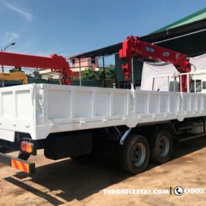 Xe Tải Daewoo 3 Chân 12 Tấn Gắn Cẩu CSM 5 Tấn 4 Khúc CSS094