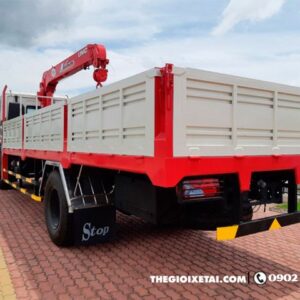Alternative view of Xe Tải Daewoo Prima 9 Tấn Gắn Cẩu Unic 5 Tấn 4 khúc