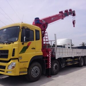 Xe Tải Dongfeng 4 Chân 12 Tấn Lắp Cẩu Unic 12 Tấn UR-V1204