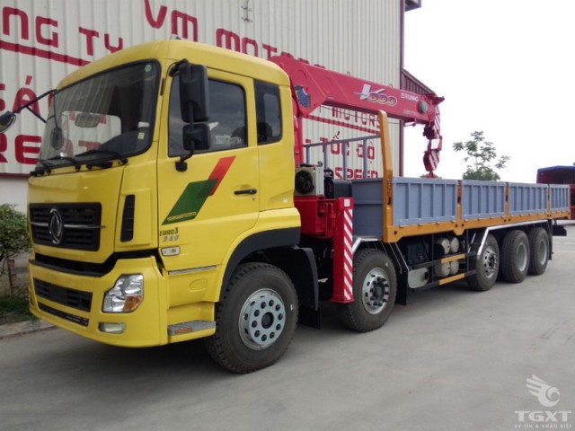 Xe Tải Dongfeng C260 3 Chân 9T3 Gắn Cẩu Unic URV804 - Ảnh 3