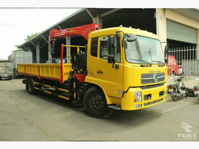 Xe Tải Dongfeng B170 7T3 Gắn Cẩu Palfinger 5 Tấn 4 Khúc