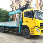 Xe Cẩu Dongfeng C260 3 Chân Gắn Cẩu HKTC 7 Tấn 6 Khúc