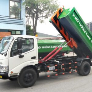Xe Chở Rác Hino Thùng Rời 6 Khối WU342L