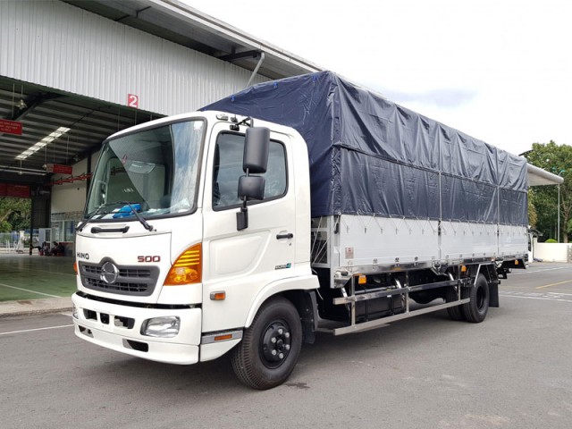 Xe Tải Hino FC9JNTC 6T2 Thùng Bạt Gắn Bửng Nâng - Ảnh 3