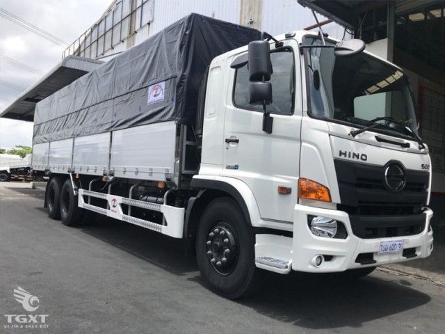 Xe Tải Hino FL8JT7A 14T9 Thùng Bạt Gắn Bửng Nâng - Ảnh 3