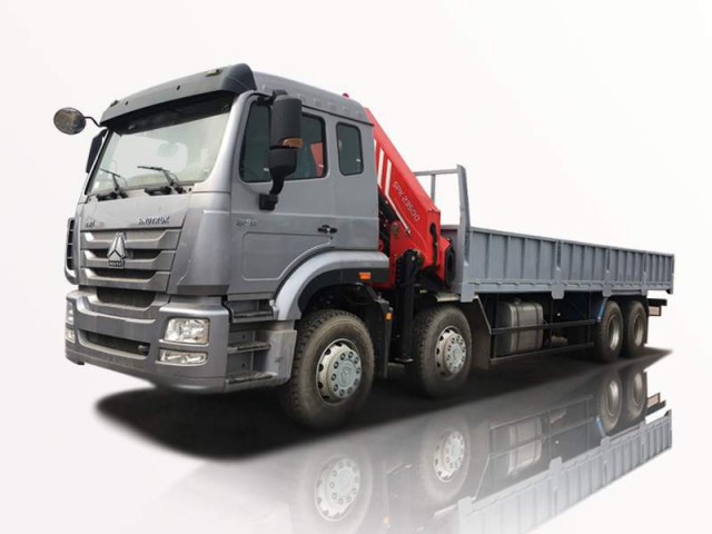 Xe Cẩu Howo 4 Chân 14T5 Gắn Cẩu Palfinger