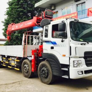 Xe Tải Hyundai HD320 11 Tấn Gắn Cẩu ATOM 14 Tấn 5 Khúc