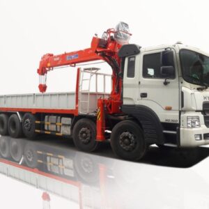 Xe Tải Hyundai 5 Chân 14 Tấn Gắn Cẩu Kanglim 12 Tấn 5 Khúc