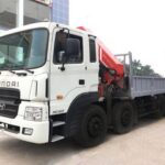 Xe Tải Hyundai 5 Chân 14 Tấn Gắn Cẩu Palfinger 13 Tấn 5 Khúc