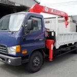 Xe Tải Hyundai HD120SL 7 Tấn Gắn Cẩu Unic 3 Tấn 4 khúc URV340