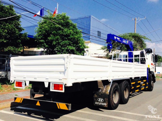Xe Cẩu Hyundai HD250 12 Tấn Gắn Cẩu Tadano 5 Tấn 3 Khúc