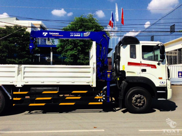 Xe Cẩu Hyundai HD250 12 Tấn Gắn Cẩu Tadano 5 Tấn 3 Khúc - Ảnh 3