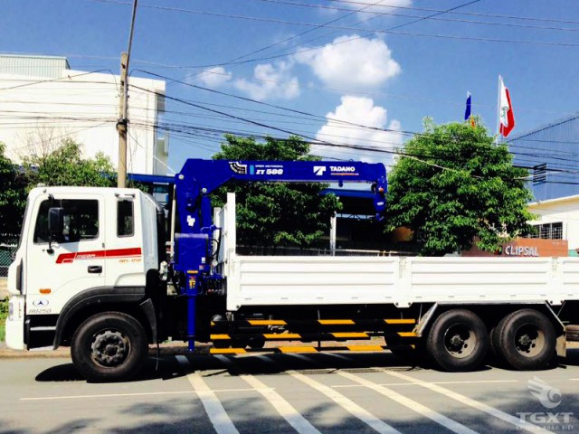 Xe Cẩu Hyundai HD250 12 Tấn Gắn Cẩu Tadano 5 Tấn 3 Khúc - Ảnh 4