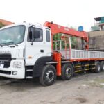 Xe Cẩu Hyundai HD320 11 tấn 4 Chân Gắn Cẩu Kanglim KS2056