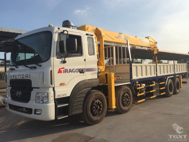 Xe Tải Hyundai HD320 4 Chân 11 Tấn Gắn Cẩu Soosan SCS1015LS - Ảnh 2