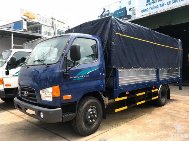 Xe Tải Hyundai New Mighty 110S 6T7 Thùng Bạt Bửng Nâng