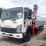 Xe Tải Isuzu FRR90N 4T2 Gắn Cẩu Unic 3 Tấn 6 Khúc