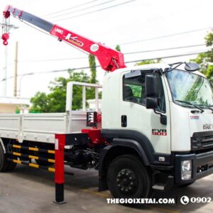 Xe Tải Isuzu 6T4 FVR34Q Gắn Cẩu Unic 5 Tấn 4 Khúc