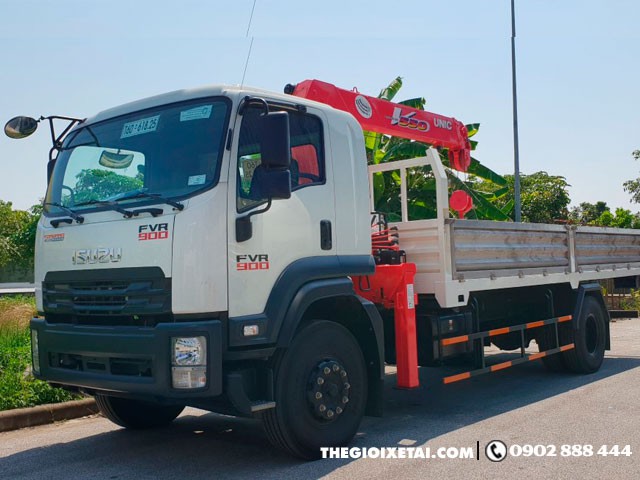 Xe Tải Isuzu 6T4 FVR34Q Gắn Cẩu Unic 5 Tấn 4 Khúc - Ảnh 4