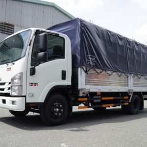 Xe Tải Isuzu 3T5 Thùng Bạt Bửng Nâng - NPR400