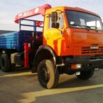 Xe Tải Kamaz 13 Tấn 3 Chân Gắn Cẩu Unic 3 Tấn 4 Khúc
