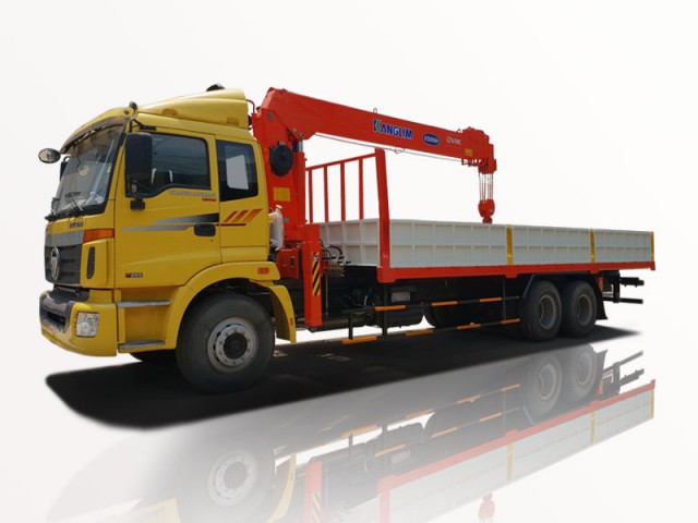 Xe Tải Thaco Auman 5 Chân 13 Tấn Gắn Cẩu Kanglim KS2605 10 Tấn